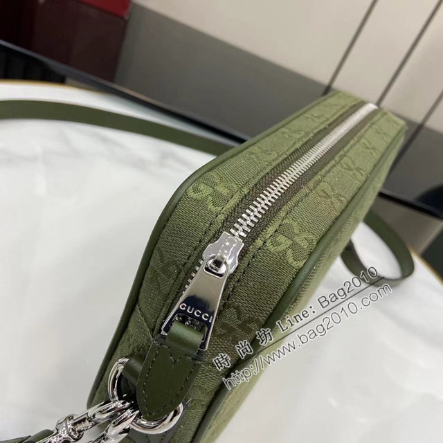 Gucci專櫃古馳最新款小號男士單肩斜挎包 jh2951型號：834802